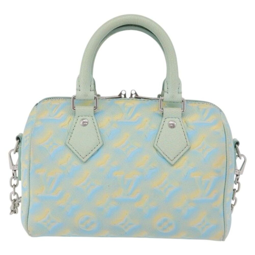 Louis Vuitton Speedy Bandouliere Stardust Monogram Empreinte Leather Green
